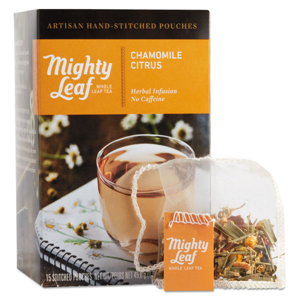 Mighty Leaf® Tea Whole Leaf Tea Pouches, Chamomile Citrus, 15/Box (PEE510136)