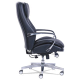 La-Z-Boy® Commercial 2000 High-Back Executive Chair, Dynamic Lumbar Support, Supports 300lb, 20" to 23" Seat Height, Black, Silver Base (LZB48957) Each