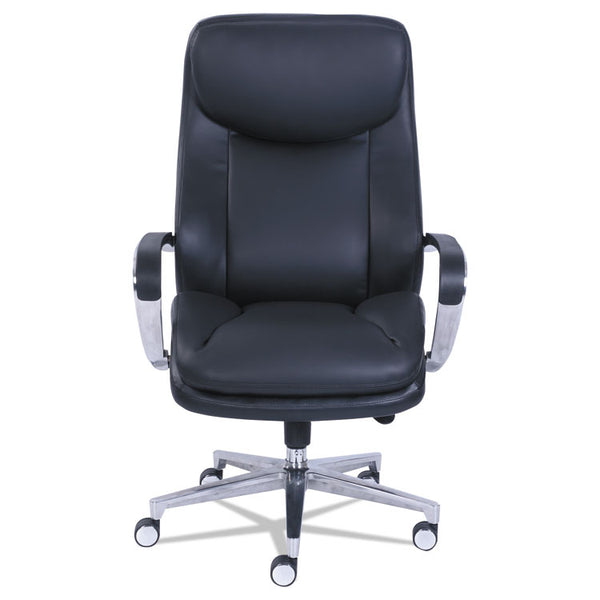 La-Z-Boy® Commercial 2000 Big/Tall Executive Chair, Supports Up to 400 lb, 20.5" to 23.5" Seat Height, Black Seat/Back, Silver Base (LZB48968) Each