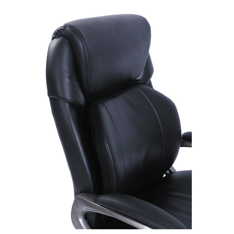 SertaPedic® Cosset Big and Tall Executive Chair, Supports Up to 400 lb, 19" to 22" Seat Height, Black Seat/Back, Slate Base (SRJ48964) Each