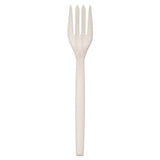 WNA EcoSense Renewable Plant Starch Cutlery, Fork, 7", 50/Pack, 20 Pack/Carton (WNAEPS002)