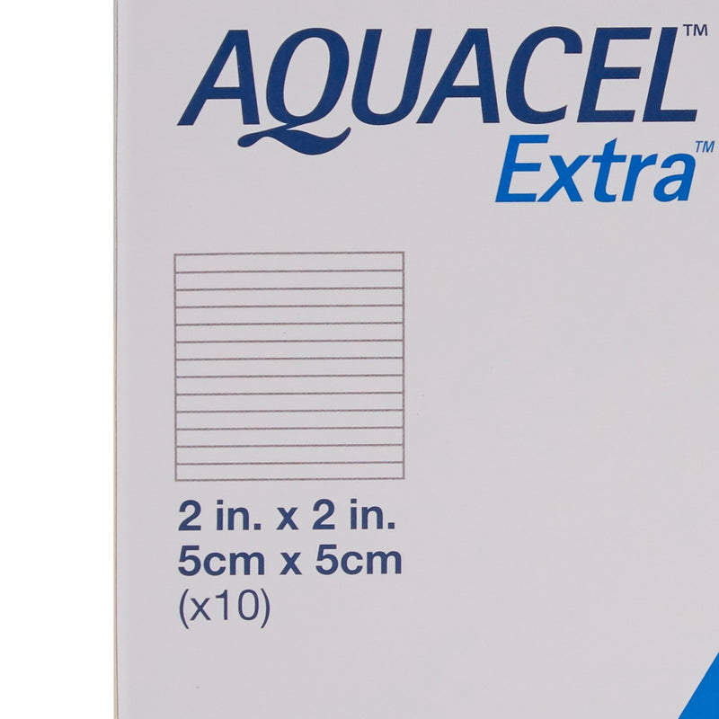 Aquacel® Extra™ Gelling Fiber Wound Dressing 2 X 2 Inch Square Sterile (785781_BX) 10/BX