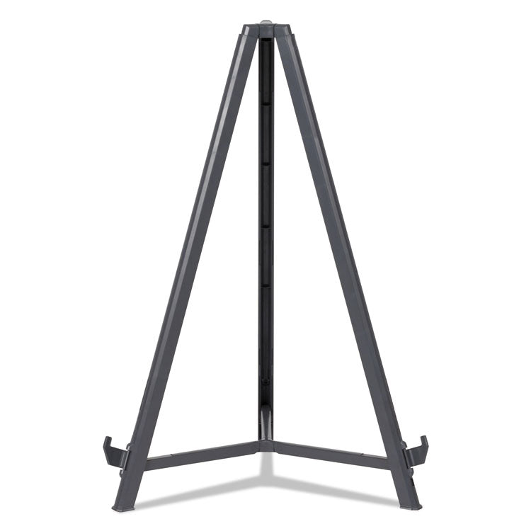 MasterVision® Quantum Heavy Duty Display Easel, 35.62" to 61.22" High, Plastic, Black (BVCFLX11404) Each