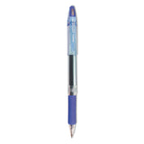 Zebra® Jimnie Gel Pen, Stick, Medium 0.7 mm, Blue Ink, Clear/Blue Barrel, 12/Pack (ZEB44120) 1 Dozen