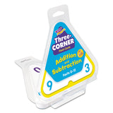TREND® Three-Corner Flash Cards, Addition/Subtraction, 5.5 x 5.5, 48/Set (TEPT1670) Each