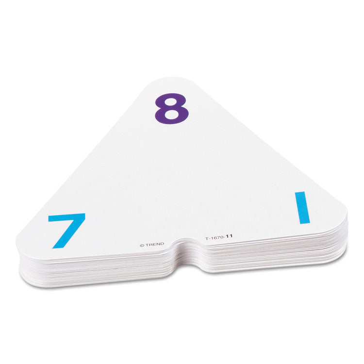 TREND® Three-Corner Flash Cards, Addition/Subtraction, 5.5 x 5.5, 48/Set (TEPT1670) Each