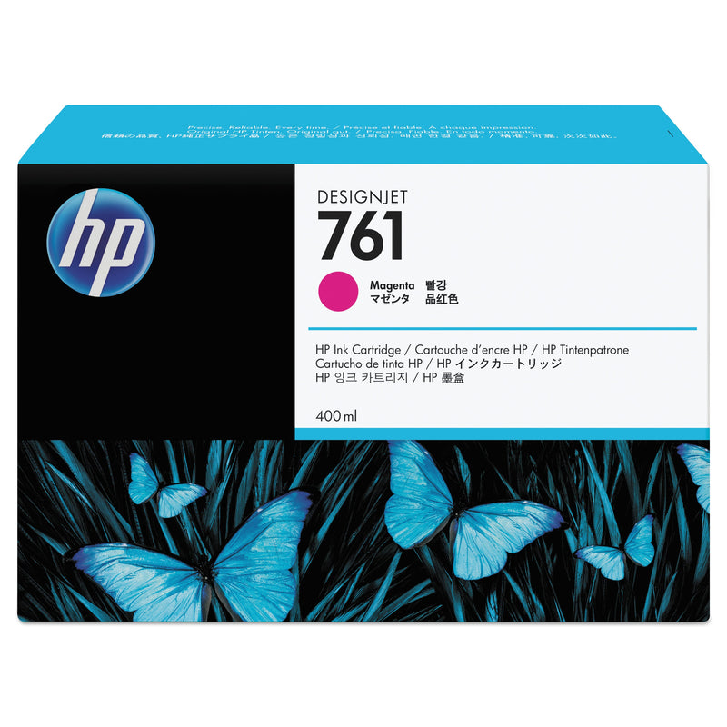 HP HP 761, (CM993A) Magenta Original Ink Cartridge (HEWCM993A) Each