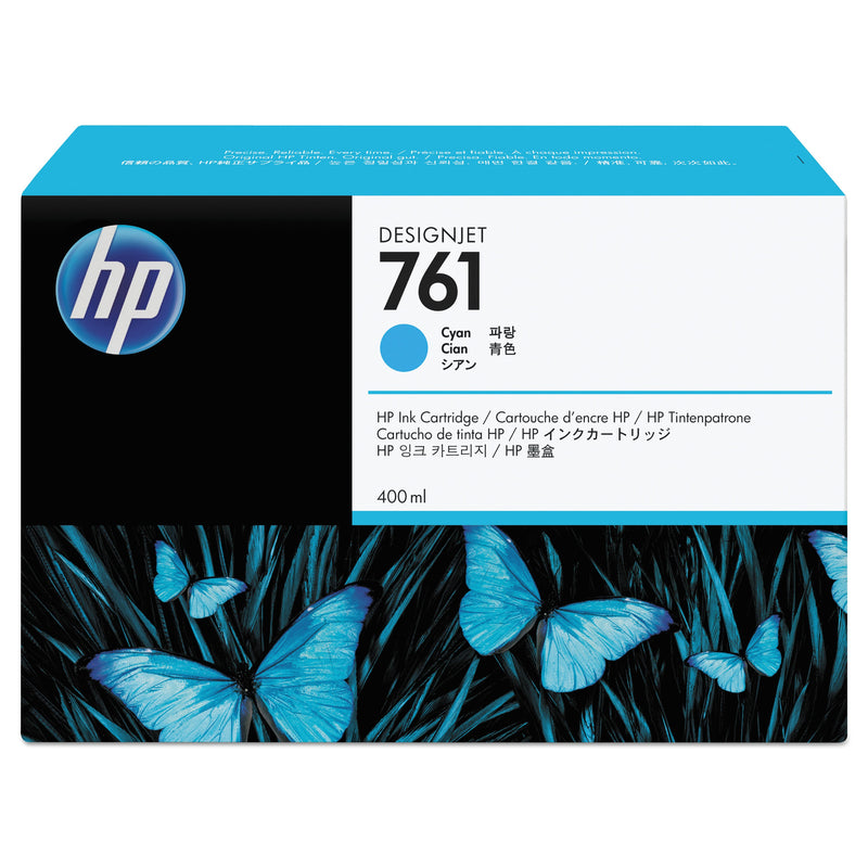 HP HP 761, (CM994A) Cyan Original Ink Cartridge (HEWCM994A)