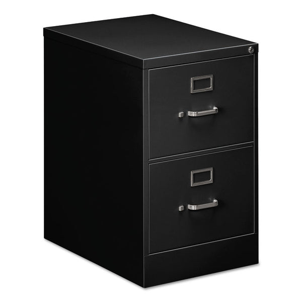 Alera® Two-Drawer Economy Vertical File, 2 Legal-Size File Drawers, Black, 18" x 25" x 28.38" (ALEHVF1929BL)