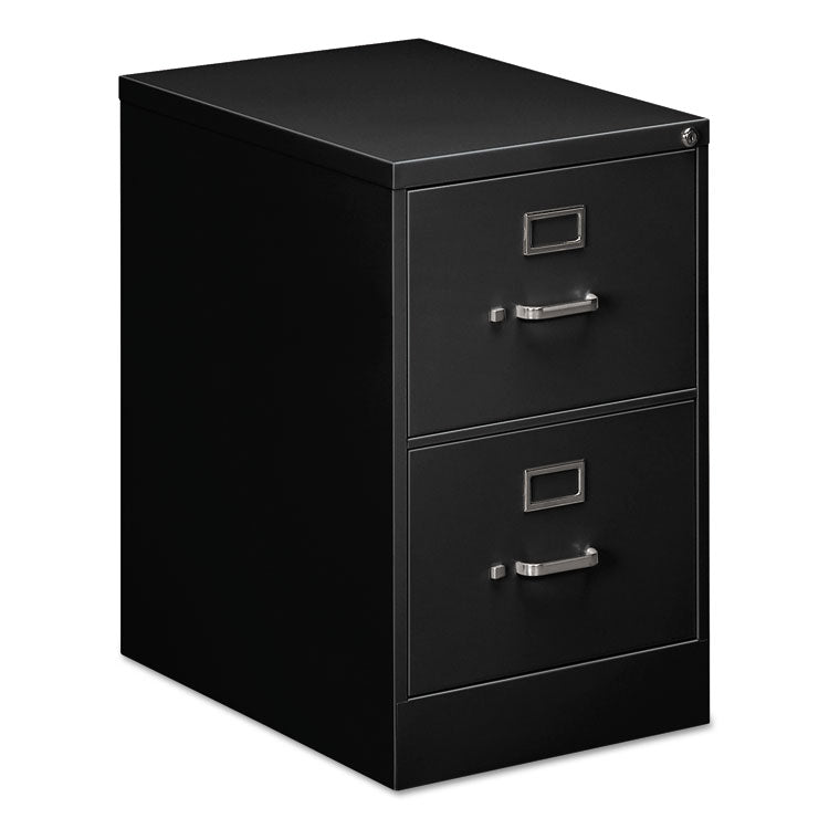 Alera® Two-Drawer Economy Vertical File, 2 Legal-Size File Drawers, Black, 18" x 25" x 28.38" (ALEHVF1929BL) Each