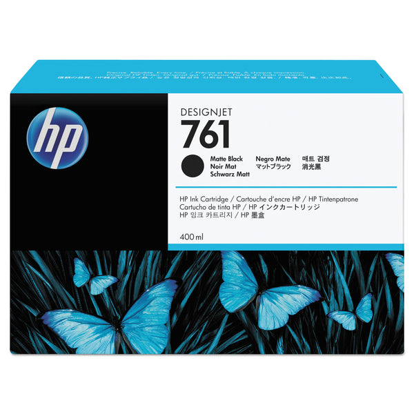 HP HP 761, (CM991A) Matte Black Original Ink Cartridge (HEWCM991A)