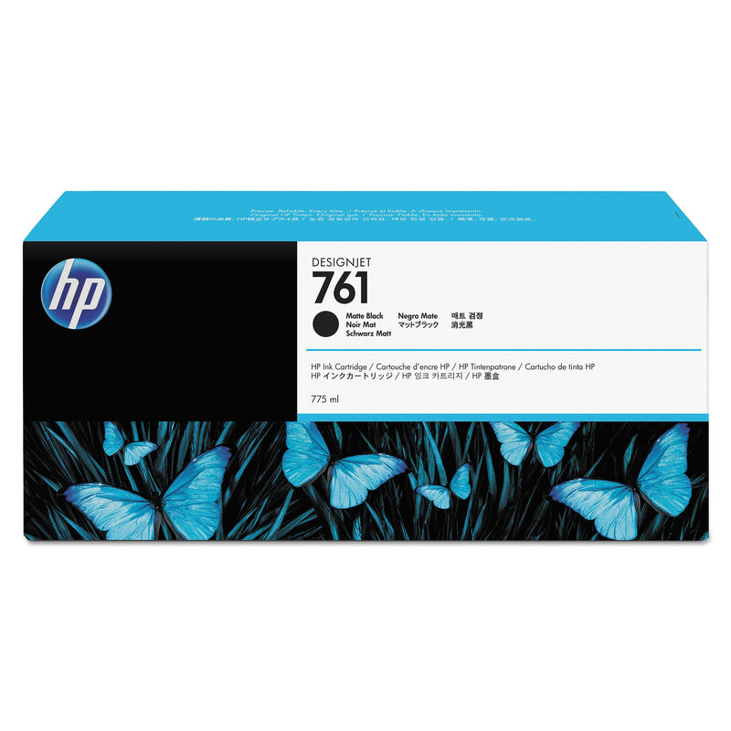 HP HP 761, (CM997A) Matte Black Original Ink Cartridge (HEWCM997A)