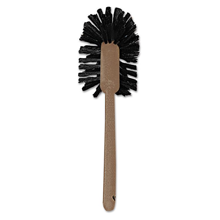 Rubbermaid® Commercial Commercial-Grade Toilet Bowl Brush, 17" Handle, Brown (RCP6320)