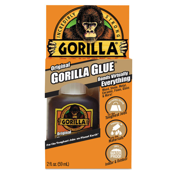 Gorilla® Original Formula Glue, 2 oz, Dries Light Brown (GOR5000206)
