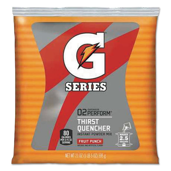 Gatorade® Thirst Quencher Powdered Drink Mix, Fruit Punch, 21oz Packet, 32/Carton (GTD33691) 1 Case