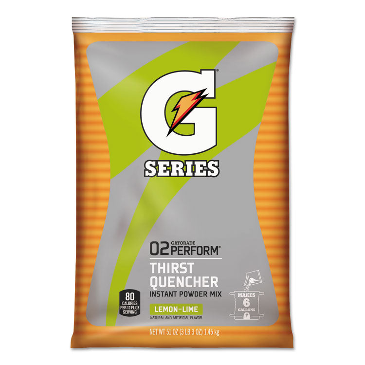 Gatorade® Original Powdered Drink Mix, Lemon-Lime, 51oz Packets, 14/Carton (GTD03967) Case of 14