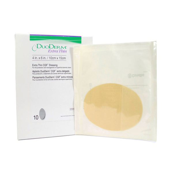 DuoDERM® Extra Thin Thin Hydrocolloid Dressing 4 X 6 Inch Oval (205197_EA) 1/EA