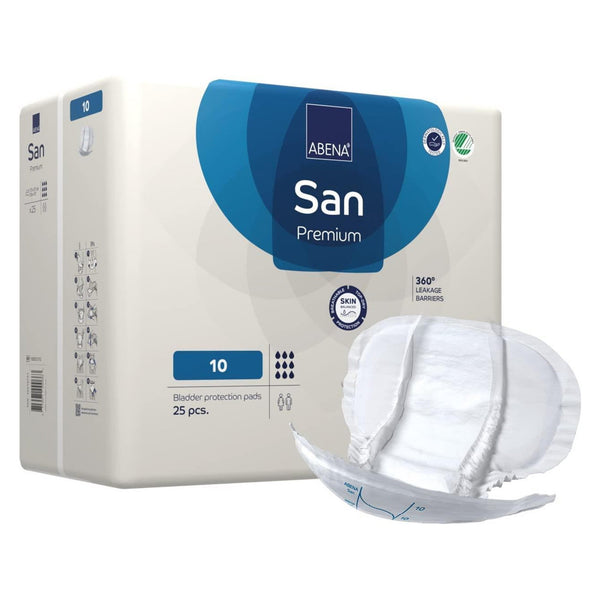 Abena® San Premium Incontinence Liner 14.5 X 28.7 Inch Heavy Absorbency Fluff / Polymer Core Size 10 (1218222_PK) 25/PK
