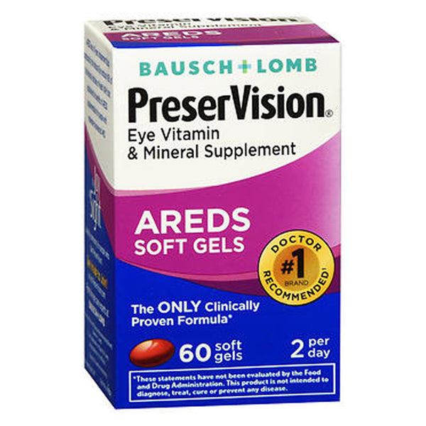 PreserVision® Multivitamin Supplement Vitamin A / Vitamin E / Ascorbic Acid 14,320 IU - 200 IU - 226 mg Strength Softgel 60 per Box (693977_BX) 60/BX
