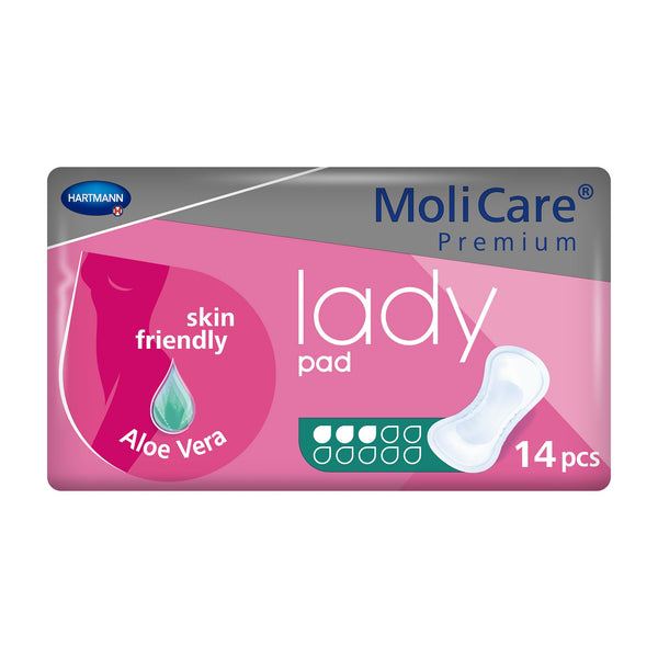 MoliCare® Premium Lady Pads Bladder Control Pad 5-51/2 X 13 Inch Moderate Absorbency Polymer Core One Size Fits Most (1127662_CS) 168/CS