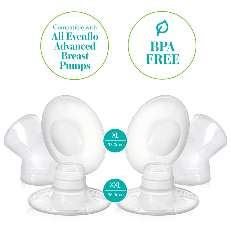Evenflo AdvancedFit™ Flange System For Evenflo Advanced Double Electric Breast Pump (1041162_EA) 1/EA