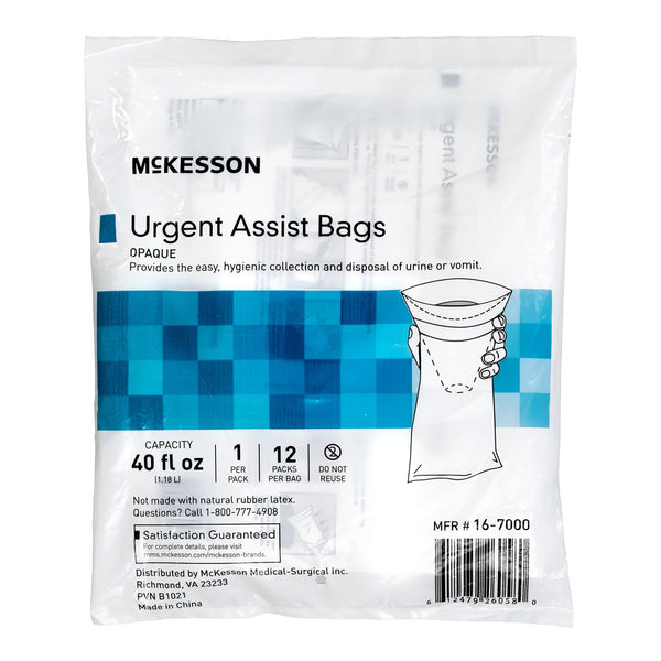 McKesson Emesis Bag 40 oz. White (1196425_BG) 12/BG