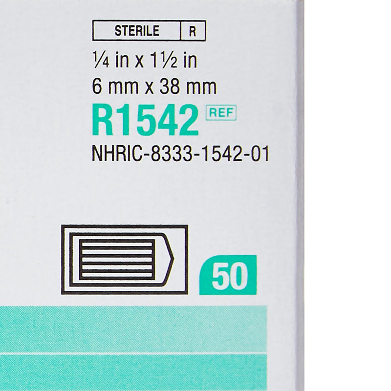Steri-Strip™ Skin Closure Strip 1/4 X 1-1/2 Inch Nonwoven Material Reinforced Strip White (5781_EA) 1/EA