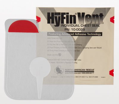 HyFin® Individual Chest Wound Seal 6 X 6 Inch 1 per Pack NonSterile (835140_EA) 1/EA
