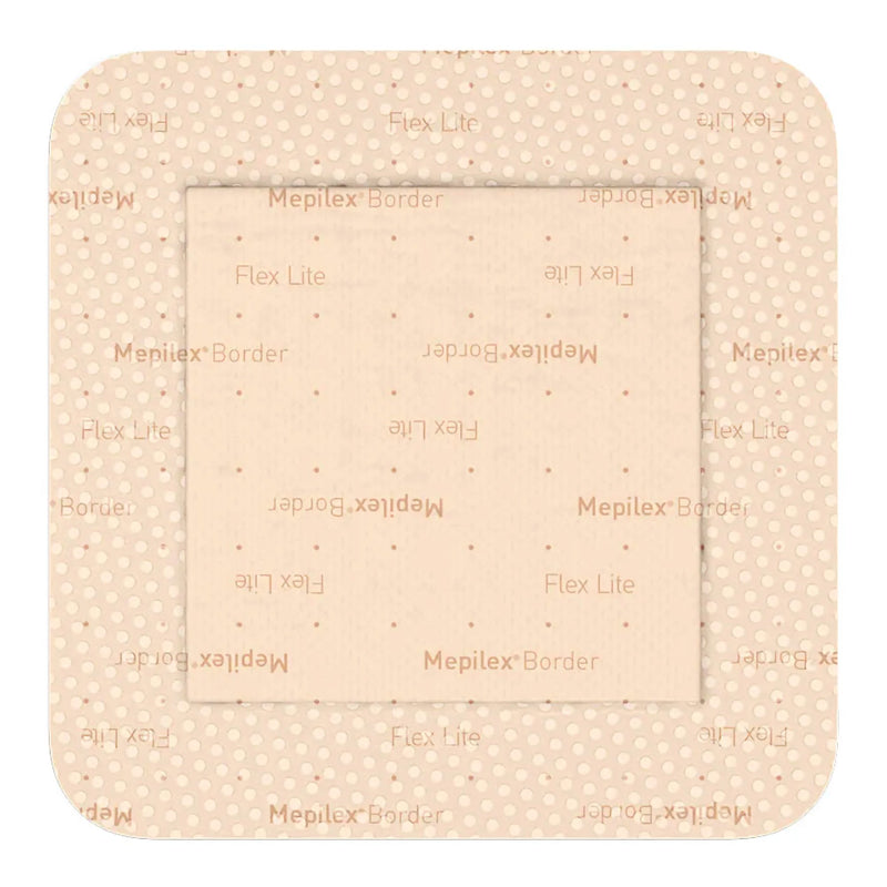 Mepilex® Border Flex Lite Thin Foam Dressing 6 X 6 Inch With Border Film Backing Silicone Adhesive Square Sterile (1195998_CS) 50/CS