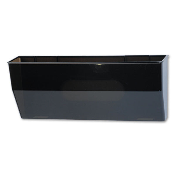 deflecto® Magnetic DocuPocket Wall File, Legal/Letter Size, 15" x 3" x 6.38", Smoke (DEF50102) Each