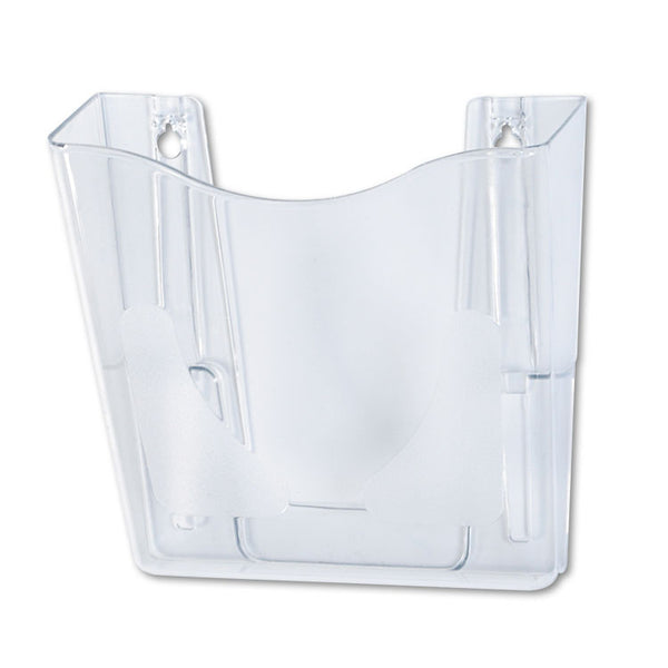 deflecto® Euro-Style DocuPocket Portrait Wall File, A4/Legal/Letter/Magazine/Portfolio Size, 10.25" x 4" x 10", Clear (DEF63001) Each