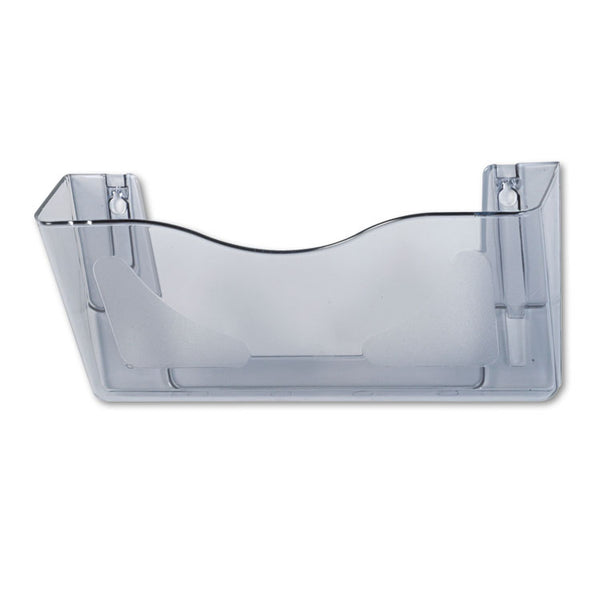 deflecto® Euro-Style DocuPocket Landscape Wall File, Larger Files/Tabloid Size, 15" x 4" x 6.63", Smoke (DEF63102) Each