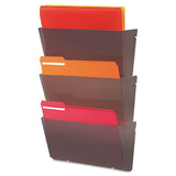 deflecto® Unbreakable DocuPocket Wall File, Legal Size, 17.5" x 3" x 6.5", Smoke (DEF64302) Each