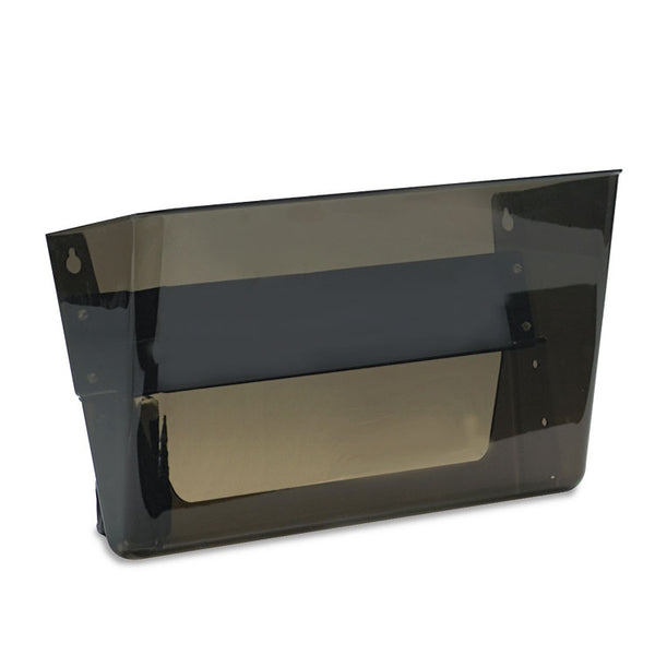 deflecto® Magnetic DocuPocket Wall File, Letter Size, 13" x 4" x 7", Smoke (DEF73102) Each