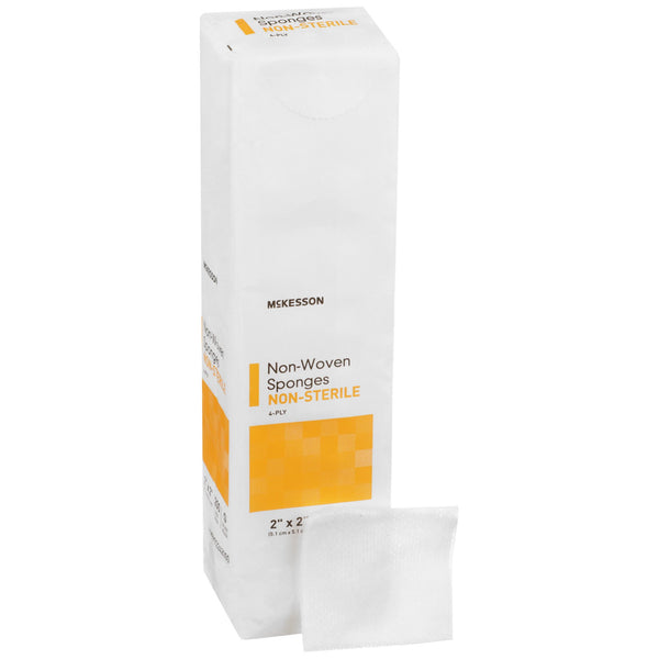 McKesson Nonwoven Sponge 2 X 2 Inch 4-Ply NonSterile 200 per Pack (446034_PK) 200/PK