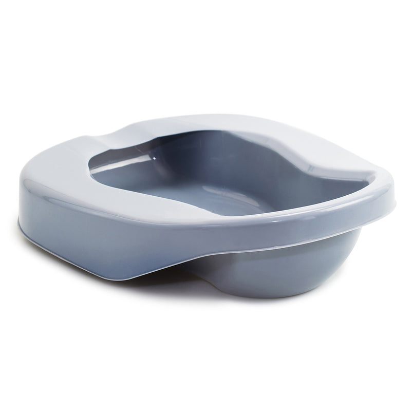McKesson Contoured Bedpan Gray 84 oz. / 2484 mL (1103357_CS) 6/CS