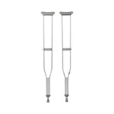 McKesson Underarm Crutches Tall Adult 5 Foot 10 Inch to 6 Foot 6 Inch User Height Aluminum Frame 350 lbs. Weight Capacity (1065231_PR) 1/PR