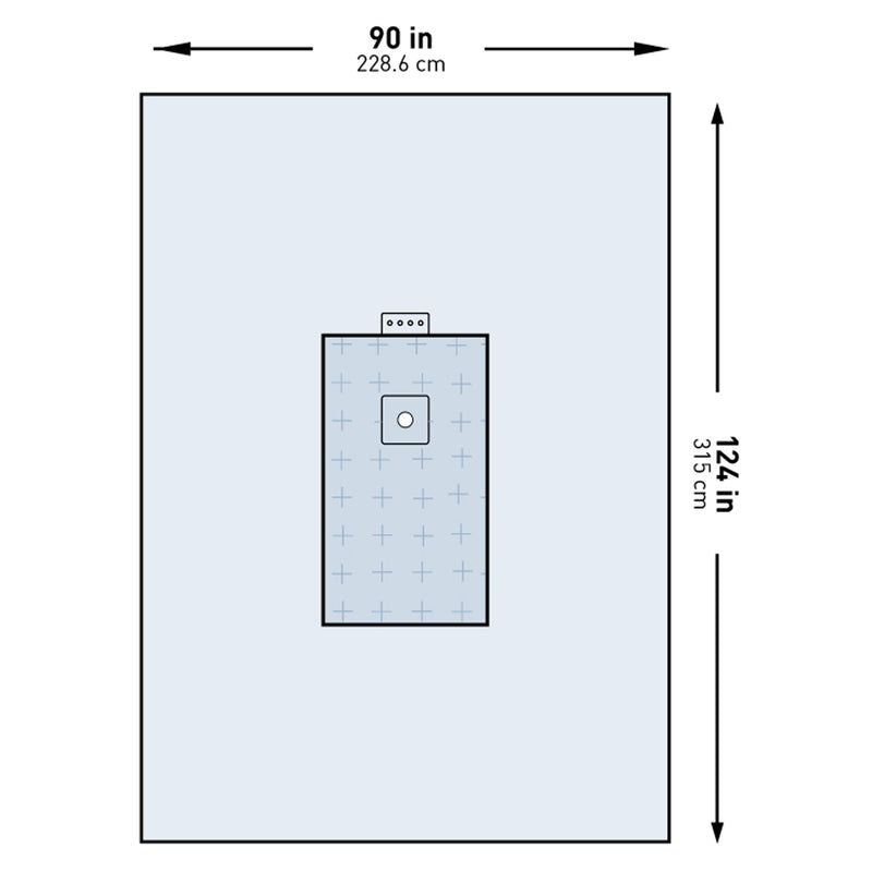 McKesson Orthopedic Drape Universal Extremity Drape 90 W X 124 L Inch Sterile (1101269_PK) 1/PK