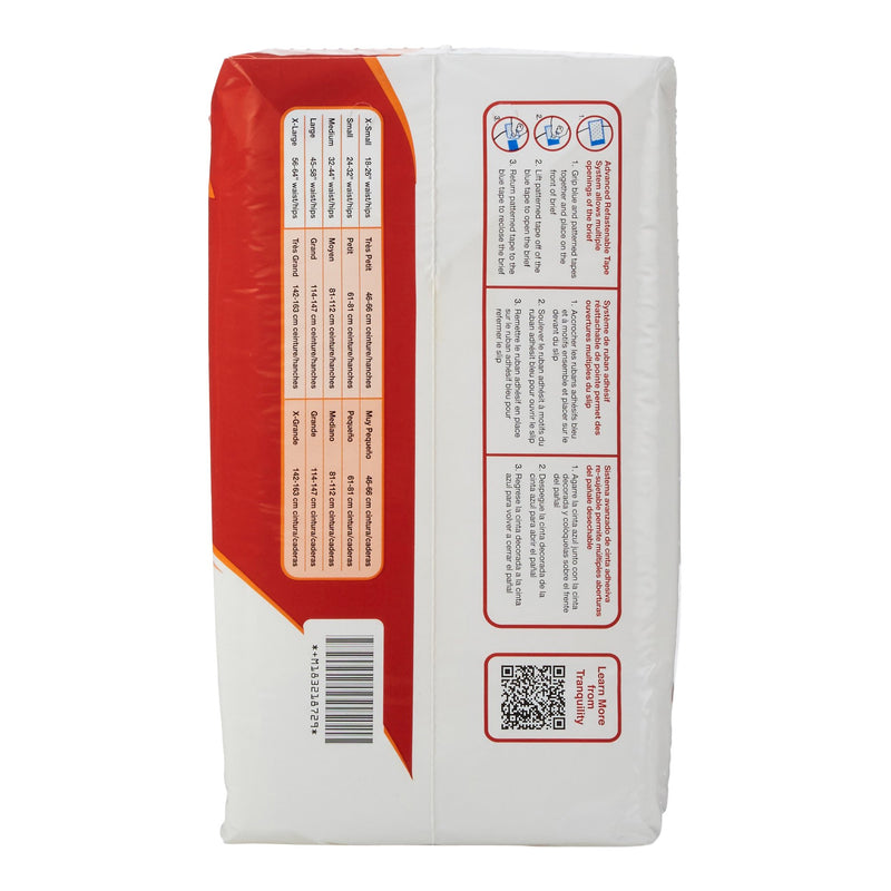 Tranquility® ATN Unisex Adult Incontinence Brief X-Large Disposable Heavy Absorbency (585794_CS) 72/CS