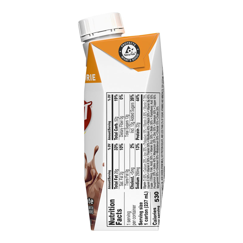 Boost® Very High Calorie Oral Supplement Chocolate Flavor Liquid 8 oz. Reclosable Carton (1212300_CS) 24/CS