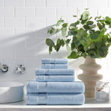 Arkwright Home® Host & Home 6pc Bath Towel Set Light Blue, 6/Case Sets (BSET-HH-BLU-CS) Case of 6 Sets