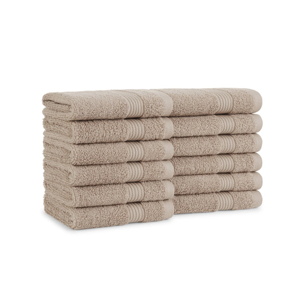 Host & Home Washcloth 13x13 Beige (12/Pack) (P-WC-HH-1313-BG) 12/PK