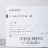 McKesson Utility Scissors 7-1/2 Inch Length Office Grade Stainless Steel Finger Ring Handle (487463_EA) 1/EA