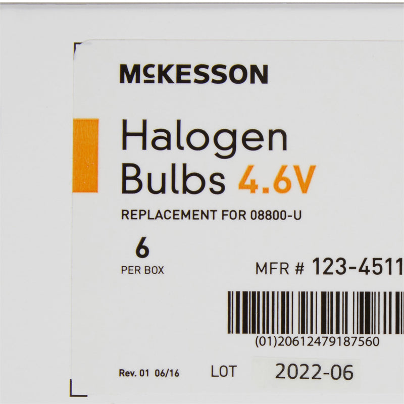 McKesson Vaginal Specula Replacement Bulb Halogen 4.6 Volt 3 Watt (855140_EA) 1/EA