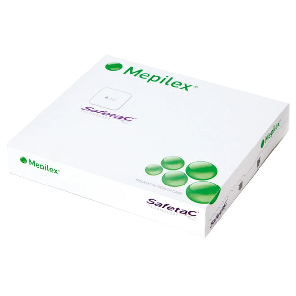 Mepilex® Foam Dressing 8 X 8 Inch Without Border Film Backing Silicone Adhesive Square Sterile (712212_CS) 20/CS
