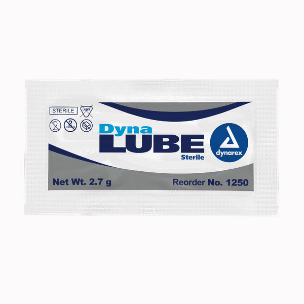 DynaLube Lubricating Jelly 2.7 Gram Individual Packet Sterile (746741_CS) 1728/CS