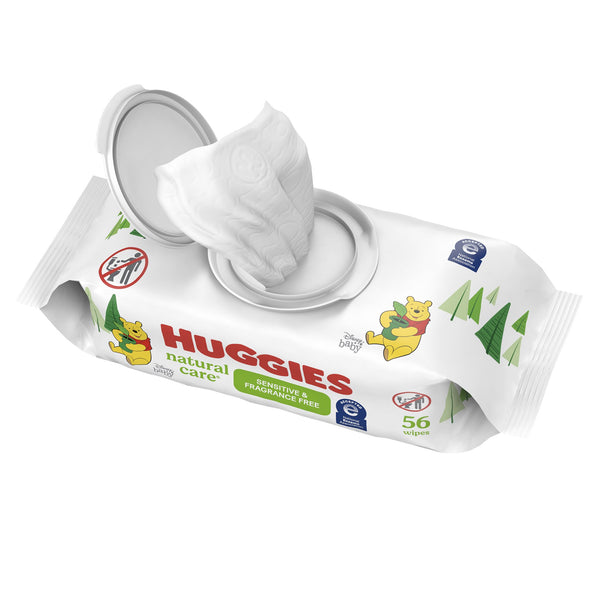 Huggies® Natural Care® Baby Wipe Soft Pack Unscented 56 Count (802117_PK) 56/PK