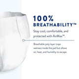 Prevail Air™ Overnight Unisex Adult Incontinence Brief Size 3 / X-Large Disposable Heavy Absorbency (1126352_CS) 60/CS