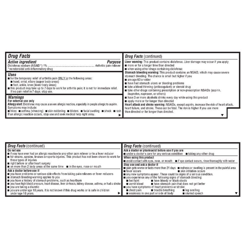 Geri-Care® Topical Pain Relief 1% Strength Diclofenac Sodium Topical Gel 100 Gram (1239065_EA) 1/EA