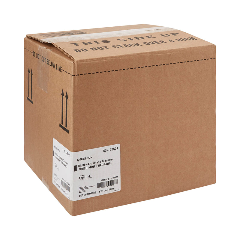 McKesson Multi-Enzymatic Instrument Detergent Liquid 1 gal. Jug Fresh Mint Scent (484478_EA) 1/EA